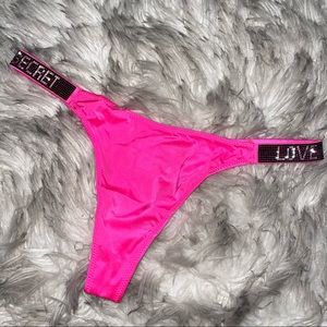 Pink Rhinestone Panties Sexy